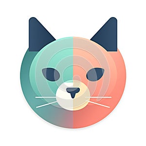 AI Generative - Head Cat Icon