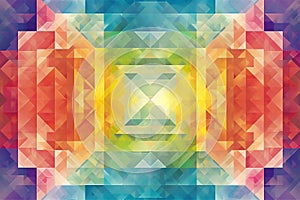 Abstract rainbow geometric