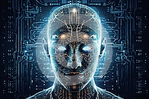 Ai generative. Intelligence artificielle technology