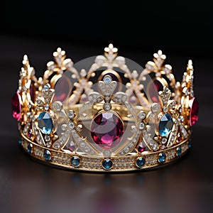 ai generative, Majestic king or queen royal crown.