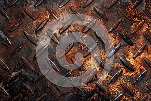 ai generative rusty iron plate background