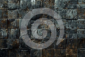 ai generative rusty iron plate wall background