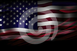 AI GENERATIVE, USA flag background. American symbol of fourth of July Independence Day, democracy and patriotism
