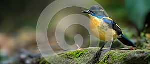 AI generator image of bird Gurney\'s Pitta,Pittas,Hydrornis gurneyi photo