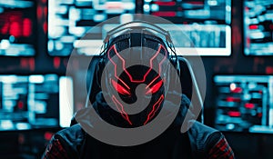 AI generator image of hacker,programmer