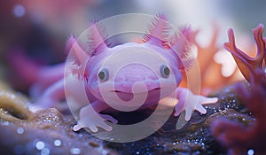 AI generator image of Himalayan newt, Tylototriton verrucosus photo
