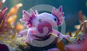 AI generator image of Himalayan newt, Tylototriton verrucosus photo