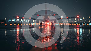 AI generator image of massive aircraft engine on the runway