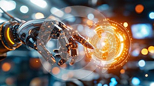 AI generator image of modern computer technology, electronics