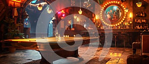 AI generator image of Pool table, snooker table