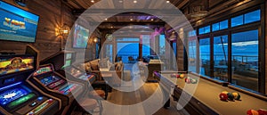 AI generator image of Pool table, snooker table