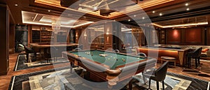 AI generator image of Pool table, snooker table