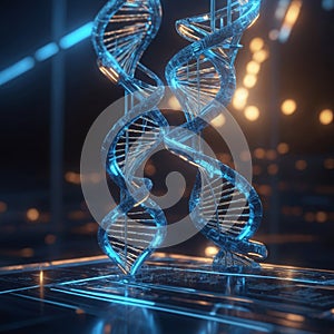 AI Genetic Engineering DNA Analysis Biotechnology