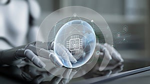 AI on the Global Quantum Computing Network of The Future Motif