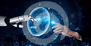 AI on the Global Quantum Computing Network of The Future Motif