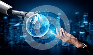 AI on the Global Quantum Computing Network of The Future Motif