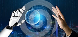 AI on the Global Quantum Computing Network of The Future Motif