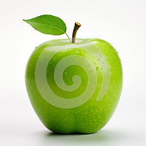 Green apple isolate.