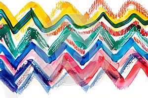 illustration of abstract rainbow waves background