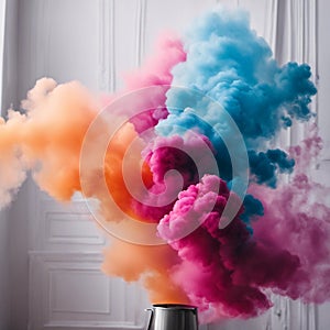 An AI illustration of a large smoke can be seen pouring out of it's tin