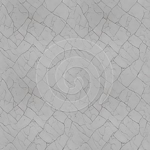 AI illustration. Surface of marble slab is cracked. Seamless background