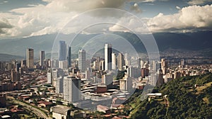 Ai Image Generative photography of Coloumbia city mockup photo