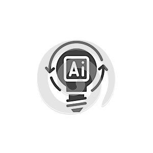 AI innovation vector icon