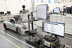 AI IoT machine learning in car and object recognition photo