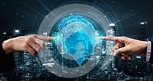 AI Learning and Artificial Intelligence Concept.