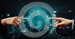 AI Learning and Artificial Intelligence Concept. uds