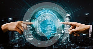 AI Learning and Artificial Intelligence Concept. uds