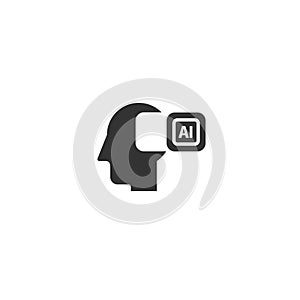 AI line icon. Vector signs for web graphics.