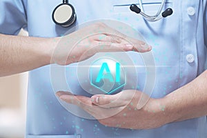 AI medical background img