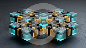 AI Model Accuracy: Secure Digital System and Internal Data Processing Flow with Layered Golden Architecture.