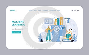 Ai model concept. Flat vector illustration.