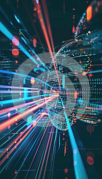 AI Neural Analysis: Digital Patterns and Binary Code Brain Representation