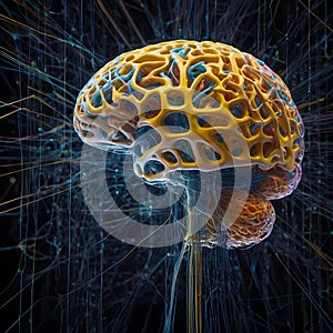 AI Neural Network Creating Intricate Artistic Patterns and Designs