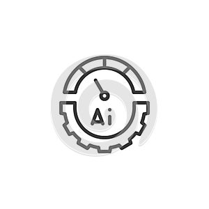 AI Optimization line icon