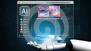 AI Image Generator Platform Interface with Colorful Art Thumbnails Muxer