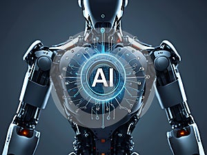 AI-Powered Android: A Futuristic Robotic Design