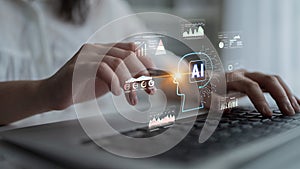 AI Powered Business Intelligence for Advanced Data Analysis Motif