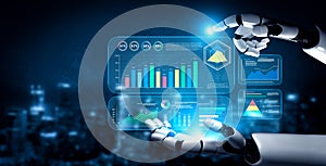 AI Powered Business Intelligence Dashboard for Data Analysis Motif