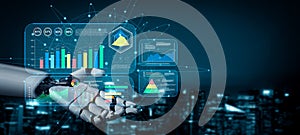 AI Powered Business Intelligence Dashboard for Data Analysis Motif