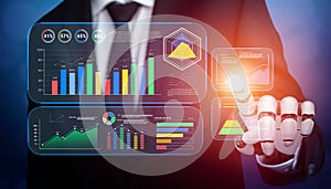 AI Powered Business Intelligence Dashboard for Data Analysis Motif
