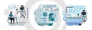 AI-powered data processing, interactive data visualization by AI, AI-generated predictive insights