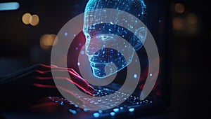 AI-Generated Human Head