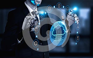 AI-powered Global Cloud Computing Network and Data Services Motif