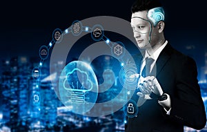 AI-powered Global Cloud Computing Network and Data Services Motif