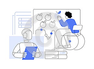 AI-Powered Special Education Support abstract concept vector illustration.