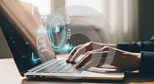 AI-Powered Technology on Laptop